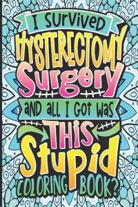 Hysterectomy Surgery Recovery Coloring Book