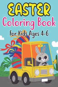 Easter Coloring Book For Kids Ages 4-6