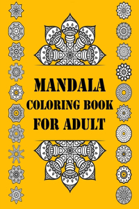 Mandala Coloring Book For Adult