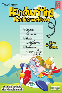 trace letters Handwriting practice workbook
