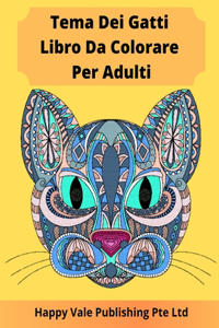 Tema Dei Gatti Libro Da Colorare Per Adulti