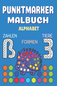 Punktmarker Malbuch Alphabet Zahlen