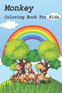 Monkey Coloring Book For Kids