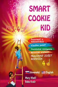 Smart Cookie Kid pre 3-4 ročné deti Pozornosť a koncentrácia Vizuálna pamäť Viacnásobné inteligencie Motorické zručnosti Pracovný zosit rozvoja 4D