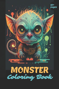Monster Coloring Book For Adults and Teens