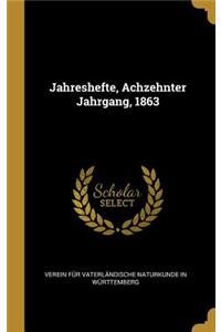 Jahreshefte, Achzehnter Jahrgang, 1863