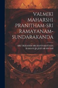 Valmiki Maharshi Pranitham-Sri Ramayanam-Sundarakanda
