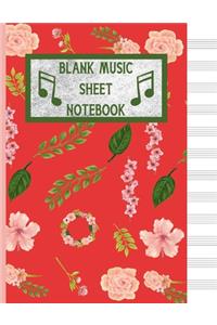 Blank Music Sheet Notebook