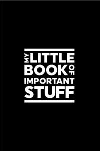 My Little Book of Important Stuff