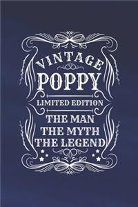 Vintage Poppy Limited Edition The Man The Myth The Legend