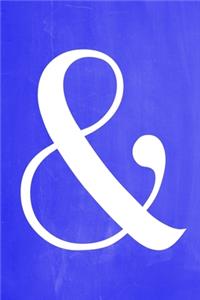 Pastel Chalkboard Journal - Ampersand (Blue)