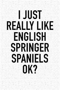 I Just Really Like English Springer Spaniels Ok?