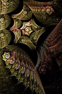 2019-2020 Academic Planner Weekly and Monthly Golden Ancient Fractal