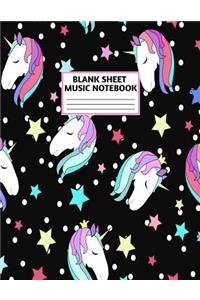 Blank Sheet Music Notebook