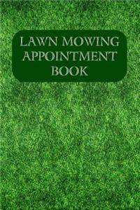 Lawn Mowing Appointment Book