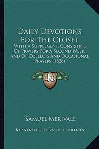 Daily Devotions For The Closet
