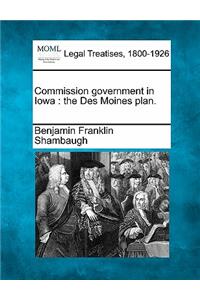 Commission Government in Iowa