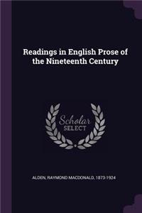 Readings in English Prose of the Nineteenth Century