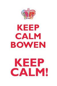 KEEP CALM BOWEN! AFFIRMATIONS WORKBOOK Positive Affirmations Workbook Includes