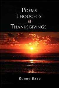 Poems Thoughts and Thanksgivings