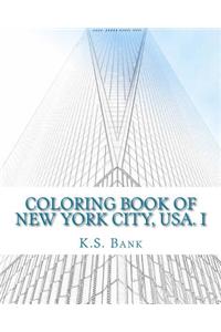 Coloring Book of New York City, USA. I