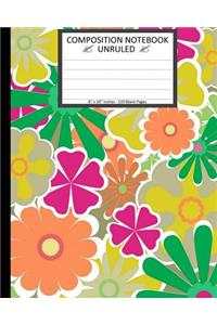 Unruled Composition Notebook 8