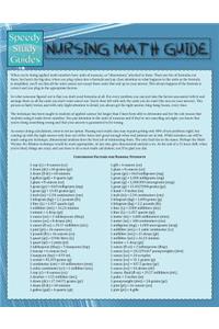 Nursing Math Guide (Speedy Study Guide)