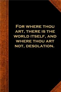 2020 Daily Planner Shakespeare Quote Where Thou Art 388 Pages