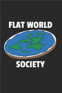 Flache Erde Notizbuch