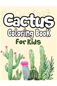 Cactus Coloring Book for Kids