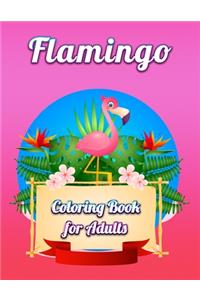 Flamingo Coloring Book for Adults
