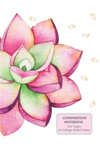 Composition Notebook 100 Pages of College Ruled Paper