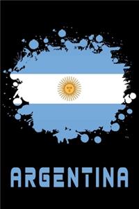 Argentinien Flaggen Notizbuch