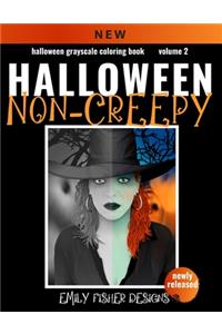 Halloween Grayscale Coloring Book - Non-Creepy!