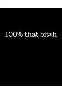 100% that bit*h