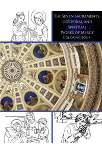 Seven Sacraments, Corporal and Spiritual Works of Mercy Coloring Book