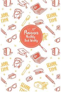 Planner monthly and weekly