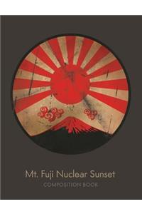 Mt. Fuji Nuclear Sunset Composition Book