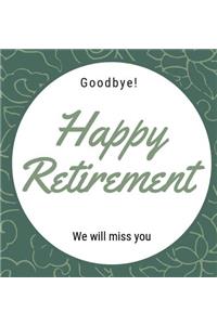 Happy Retirement Guest Book (Hardcover)