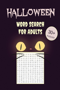 Halloween Word Search For Adults