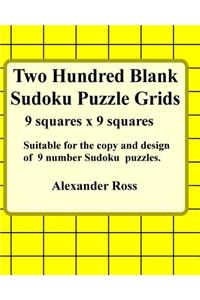 Two Hundred Blank Sudoku Grids