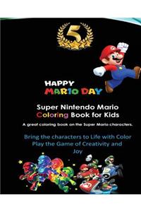 Super Nintendo Mario Coloring Book for Kids