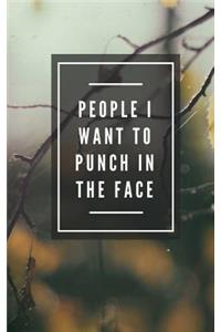 People I Want To Punch In The Face (Notebook)
