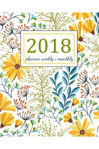 2018 Planner Weekly And Monthly
