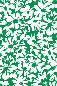 Abstract Floral Notebook: Jade: Notebook 6 X 9: Notebook 250 Pages
