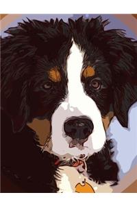 Bernese Mountain Dog Composition Notebook, Unruled Blank Sketch Paper