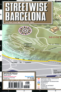 Streetwise Barcelona Map - Laminated City Center Street Map of Barcelona, Spain