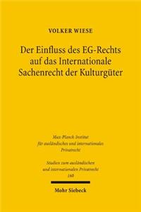 Der Einfluss des EG-Rechts auf das Internationale Sachenrecht der Kulturguter