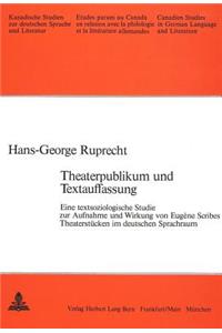 Theaterpublikum Und Textauffassung