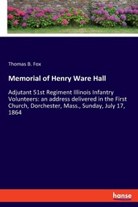 Memorial of Henry Ware Hall